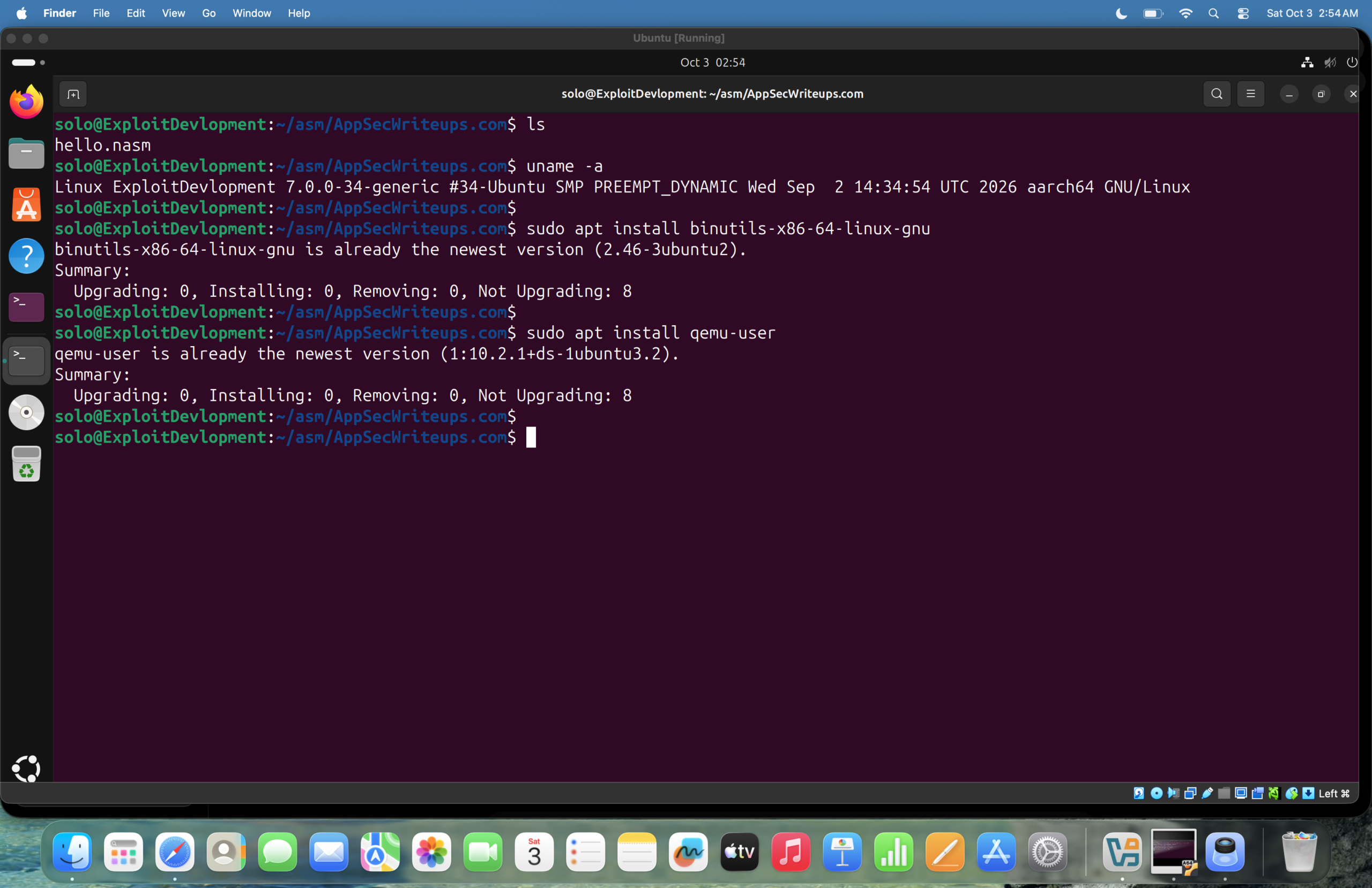 ASM[01] — [x86-64] Assembly Language: Environment Setup